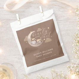 Bolsa De Papel Bearly Brown Wait Moon Star Sleepy Bear