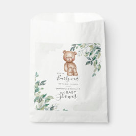 Bolsa De Papel Bearly Wait Eucalyptus deja a las parejas Baby Sho