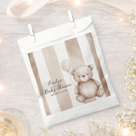 Bolsa De Papel Bearly Wait Neutral Teddy Baby Shower
