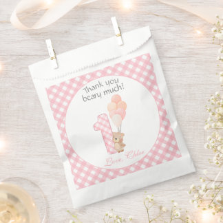 Bolsa De Papel Beary First Teddy Bear Birday Party