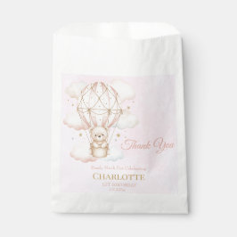 Bolsa De Papel Beary Sweet Hot Air Balloon 1st Birthday 