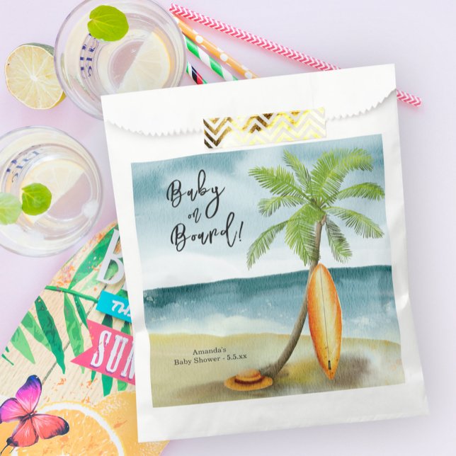 Bolsa De Papel Bebé a bordo de Baby Shower (Subido por el creador)