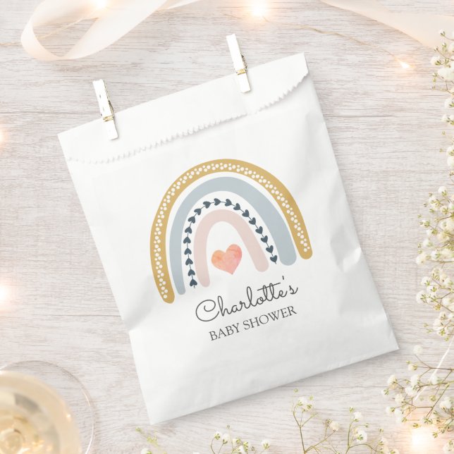 Bolsa De Papel Bebé arco iris acuático (Cortado)