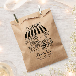 Bolsa De Papel Bebe Cafe Hogar café temática Ducha de bebé