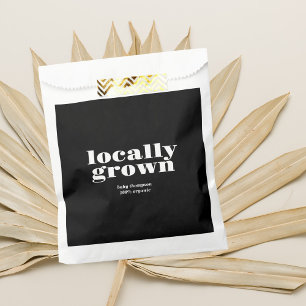 Bolsa De Papel Bebé crecido localmente Negro moderno 100% orgán