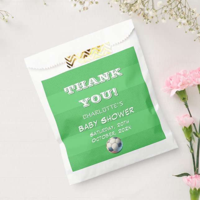 Bolsa De Papel Bebé de fútbol deportivo (Sellado)