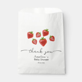 Bolsa De Papel Bebé ducha Favor Bags Sweet Strawberries