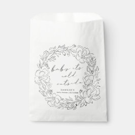 Bolsa De Papel Bebé elegante está frío fuera de la línea de ducha