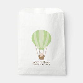 Bolsa De Papel Bebé en Baby Shower con globo verde