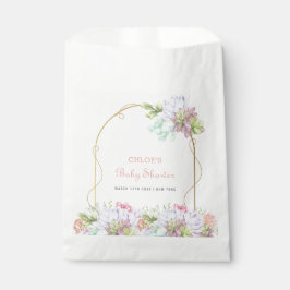 Bolsa De Papel Bebé En Bloom Boho Arch Cactus Baby Shower