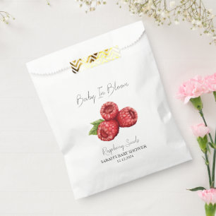 Bolsa De Papel Bebé en Bloom L Raspberry Semillas Baby Shower