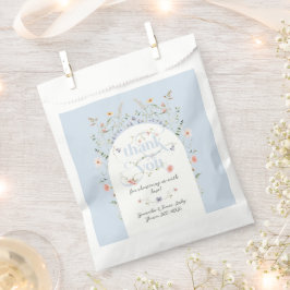 Bolsa De Papel Bebé en Bloom Wildflower Blue Boy Baby Shower