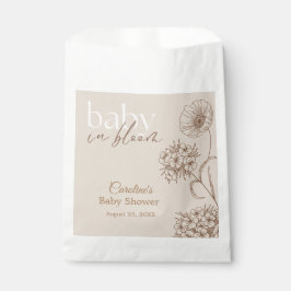 Bolsa De Papel Bebé en flor