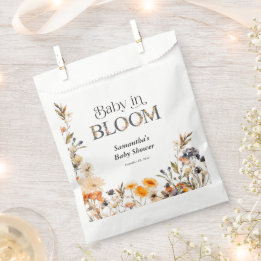 Bolsa De Papel Bebé en Flor Elegante Acuarela Flores Silvestres d