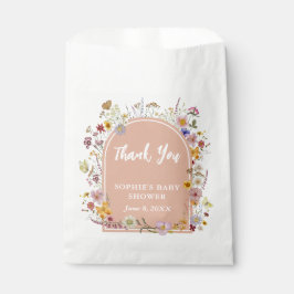 Bolsa De Papel Bebé en flor Wildflower Mauve Pink
