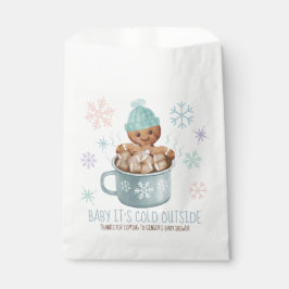 Bolsa De Papel Bebé, es frio, Cocoa Boy Baby Shower