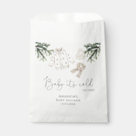 Bolsa De Papel Bebé, está frío fuera de Baby Shower