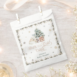 Bolsa De Papel Bebé, está frío fuera del Baby Shower de oso polar
