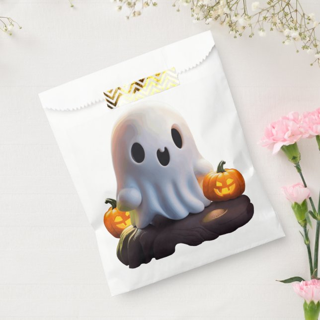 Bolsa De Papel Bebé Fantasma Típico personaje de Halloween (Sellado)
