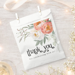 Bolsa De Papel Bebé floral femenino en Baby Shower en flor