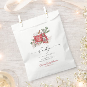 Bolsa De Papel Bebé, frío fuera del Baby Shower invernal