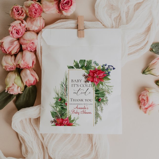 Bolsa De Papel Bebé, frío fuera del regalo Baby Shower de inviern (Subido por el creador)