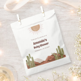 Bolsa De Papel Bebé Minimalista de calabaza de Baby Shower