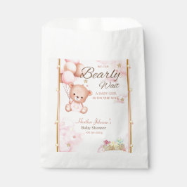 Bolsa De Papel Bebé Oso Shower Niña