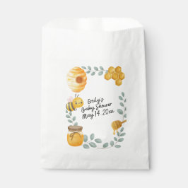Bolsa De Papel Bee Baby Shower Favor Bag