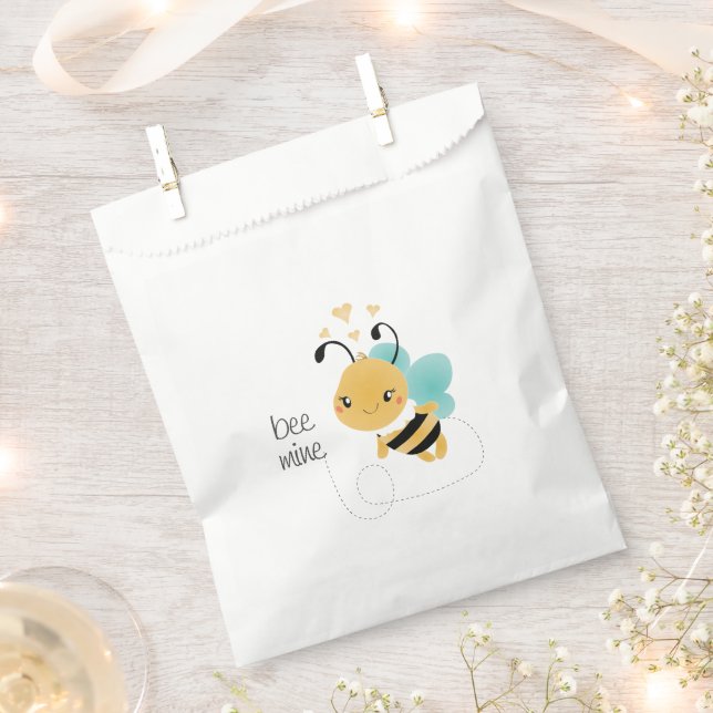 Bolsa De Papel Bee Mine Bumblebee Amarillo Negro (Cortado)