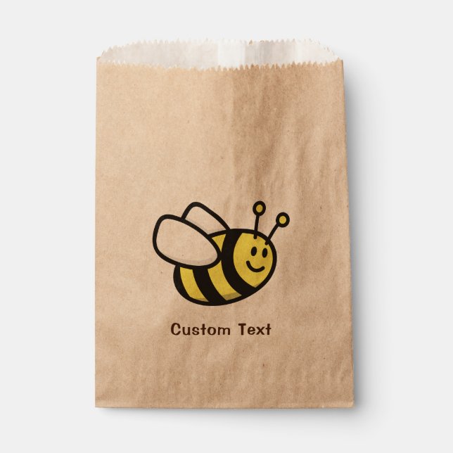 Bolsa De Papel Bee Personalizado (Anverso)