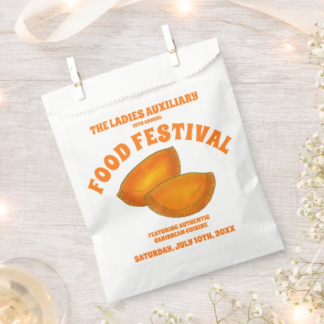 Bolsa De Papel Beef Patty Food Fest Cocina del Caribe (Cortado)