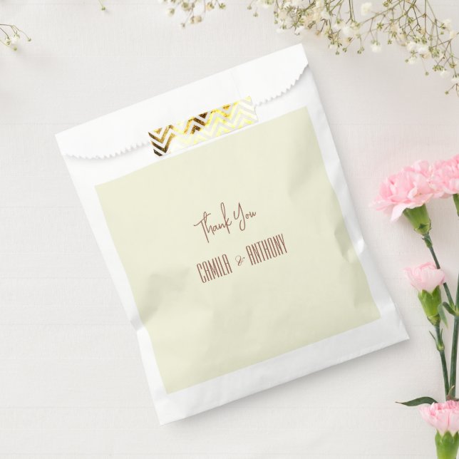 Bolsa De Papel Beige Brown (Sellado)