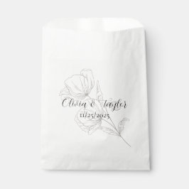 Bolsa De Papel Beige Elegance Wedding Favor Bags