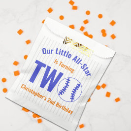 Bolsa De Papel Béisbol Estelar Cumpleaños 2