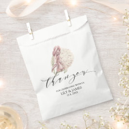 Bolsa De Papel Bella Artes Botánico de Peonía de Vintage