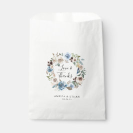 Bolsa De Papel Belleza floreciente | Boda personalizado Gracias
