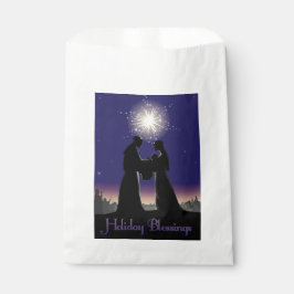 Bolsa De Papel Bendiciones de vacaciones de la natividad