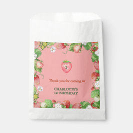 Bolsa De Papel berry dulce primer cumpleaños gracias