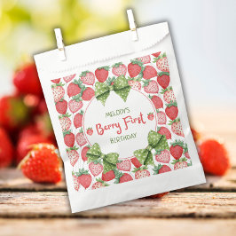 Bolsa De Papel Berry First Birthday Strawberry Party Favor Bags