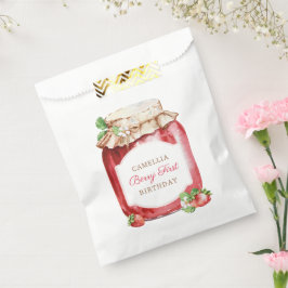 Bolsa De Papel Berry First Strawberry Jam 1er Fiesta de cumpleaño