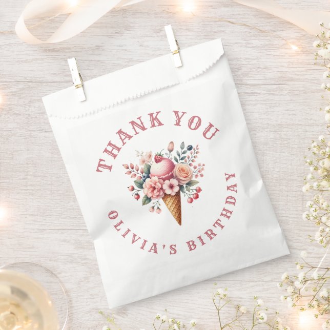 Bolsa De Papel Berry Guay Happy Birthday Ice Cream Fiesta (Cortado)