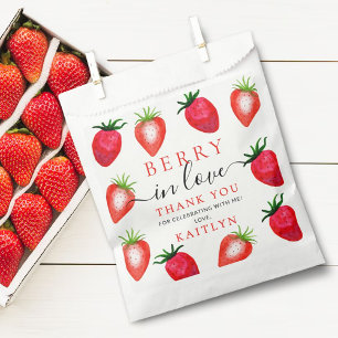 Bolsa De Papel Berry In Love Strawberry Bridal Shower