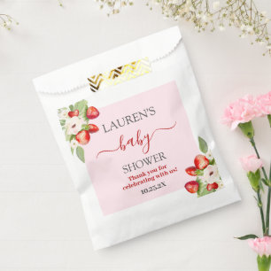Bolsa De Papel Berry Sweet Baby Shower