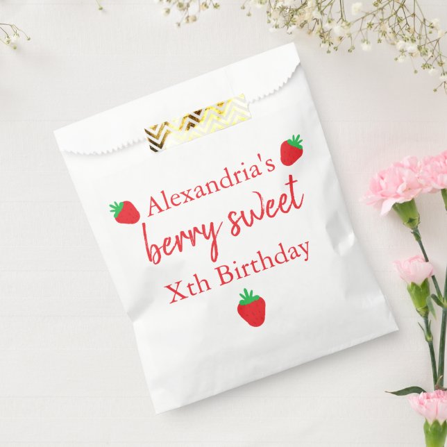 Bolsa De Papel Berry Sweet Birthday (Sellado)