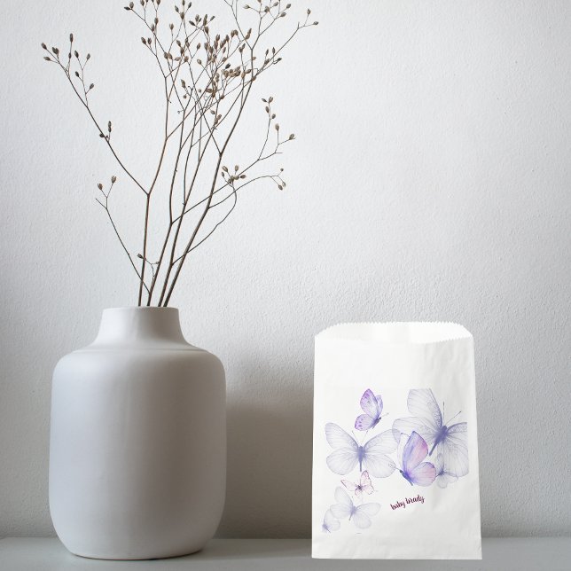 Bolsa De Papel Besos de mariposa y deseos de bebé | Mariposa mora (Subido por el creador)