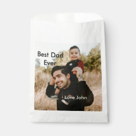 Bolsa De Papel Best dad ever father's dad gift photo name simple 