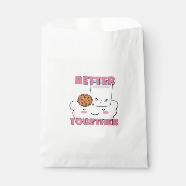 Bolsa De Papel Better Together Chocolate Chip Cookie and Milk Pla (Anverso)