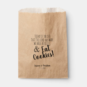Bolsa De Papel Biblia cristiana versus Boda Cookie Buffet Bar