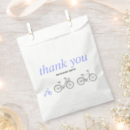 Bolsa De Papel Bicicleta Periwinkle